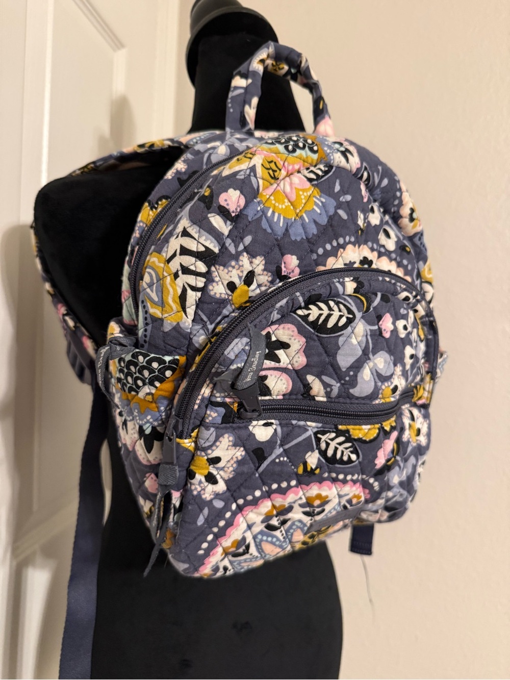 Vera Bradley Quilted Floral Mini Backpack - Charmont Meadows - Picture 3 of 11